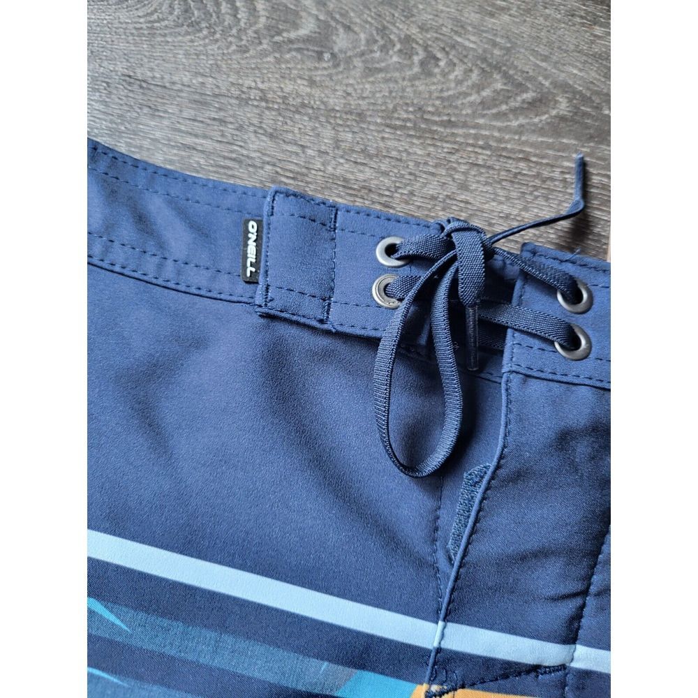 O'Neill - Men's Hyperdry 20" Heist Print Boardshorts -‎ Navy - NWT - Size 29 - Picture 3 of 8